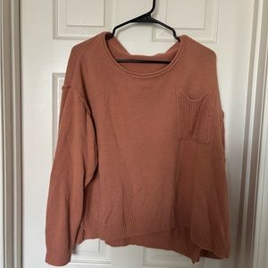 Women knitted long sleeve shirt